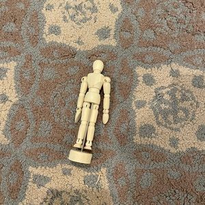 mini wooden figurine